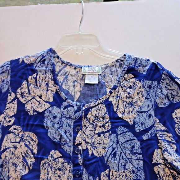 Vintage Desert Shores Boho Minimalist Hawaiian Med % Rayon Light Weight - Picture 3 of 7